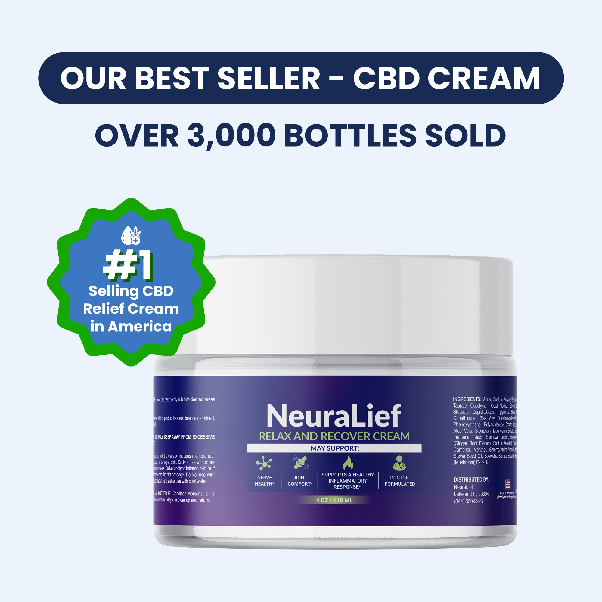 NeuraLief CBD - Relief Cream